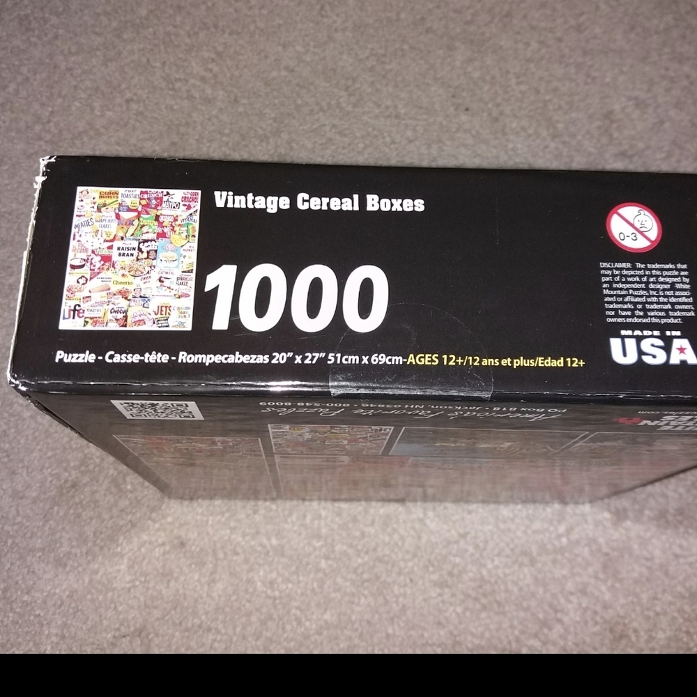 White Mountain Red and Orange Vintage Cereal Puzzle - Picture 3 of 3